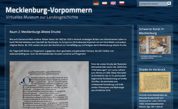 Sonderausstellung zur „Schwarzen Kunst“ im Virtuellen Landesmuseum MV