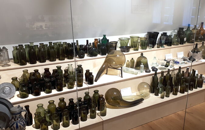 Mecklenburger Waldglas im Natur-Museum Goldberg